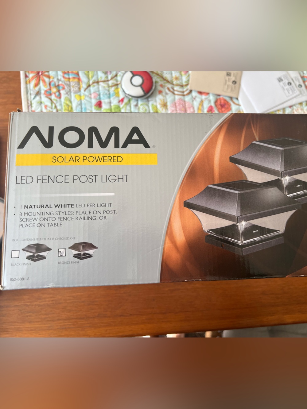 NEW 8 Piece NOMA Solar Powered LED Fence Post Lights